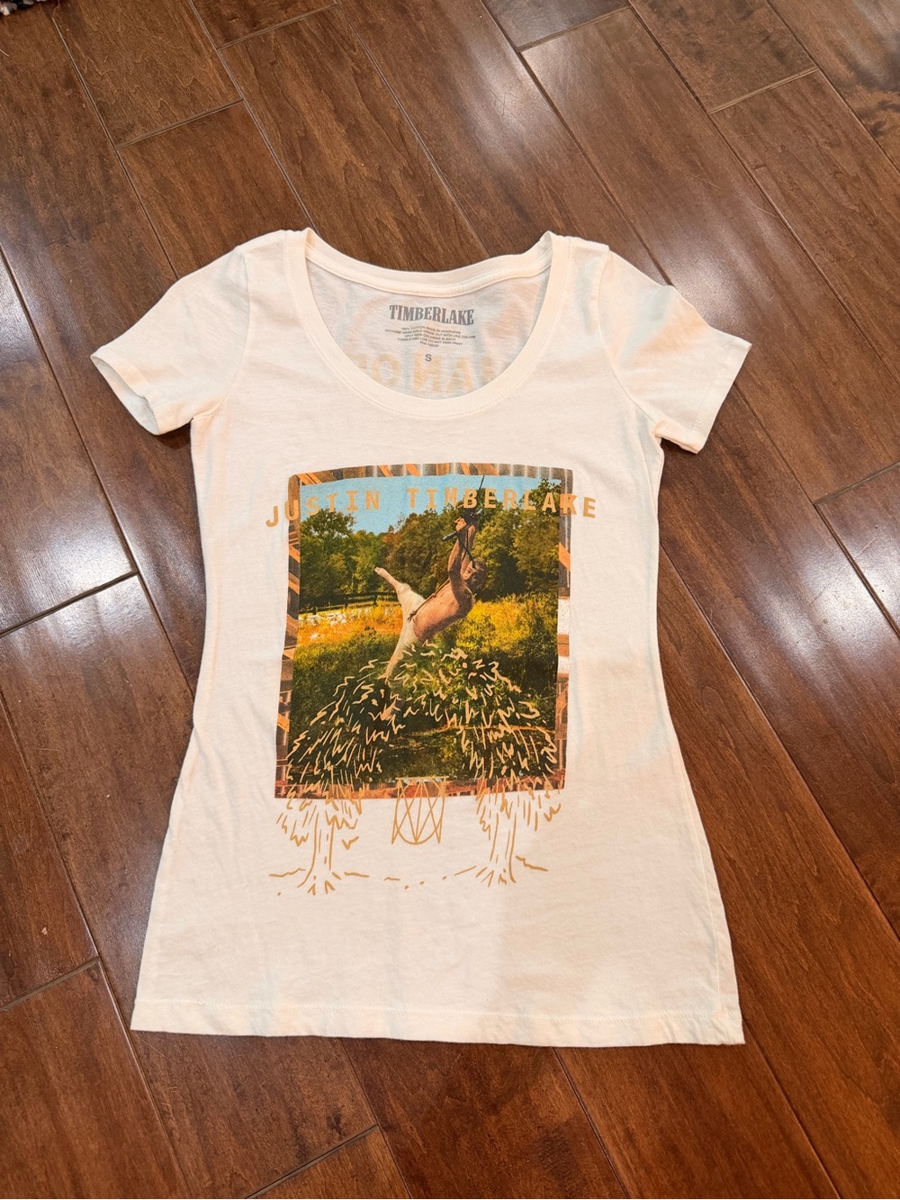 Justin Timberlake Tour Tee with Multicolor Print